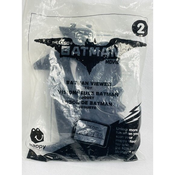 McDonald's The Lego Batman Movie Batman Black Viewer Kid's Meal Toy NIP #2 - Picture 2 of 8